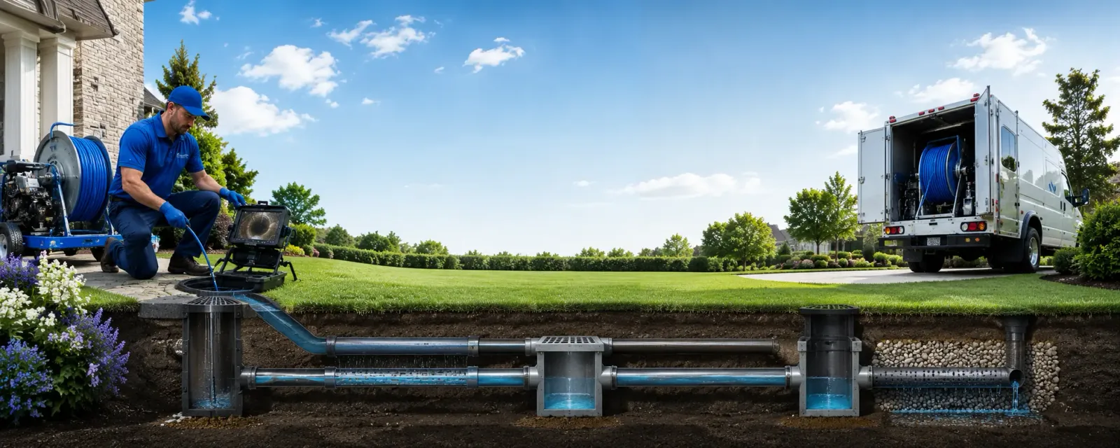 Outdoor drain cleaning information for Rheems, PA
